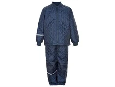 Mørkeblåt (dark navy) termosæt med jakke og bukser fra CeLaVi.